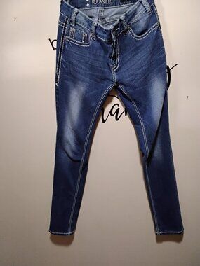 Rock & Roll Denim (Rock & Roll Cowgirl Rise Skinny JeansSize: 28 x 34